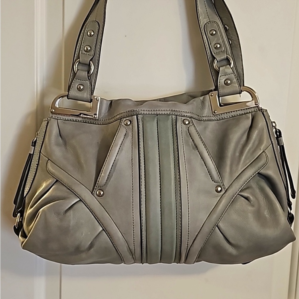 B MAKOWSKY - Light Green, Soft Leather, Durango Shoulder Bag